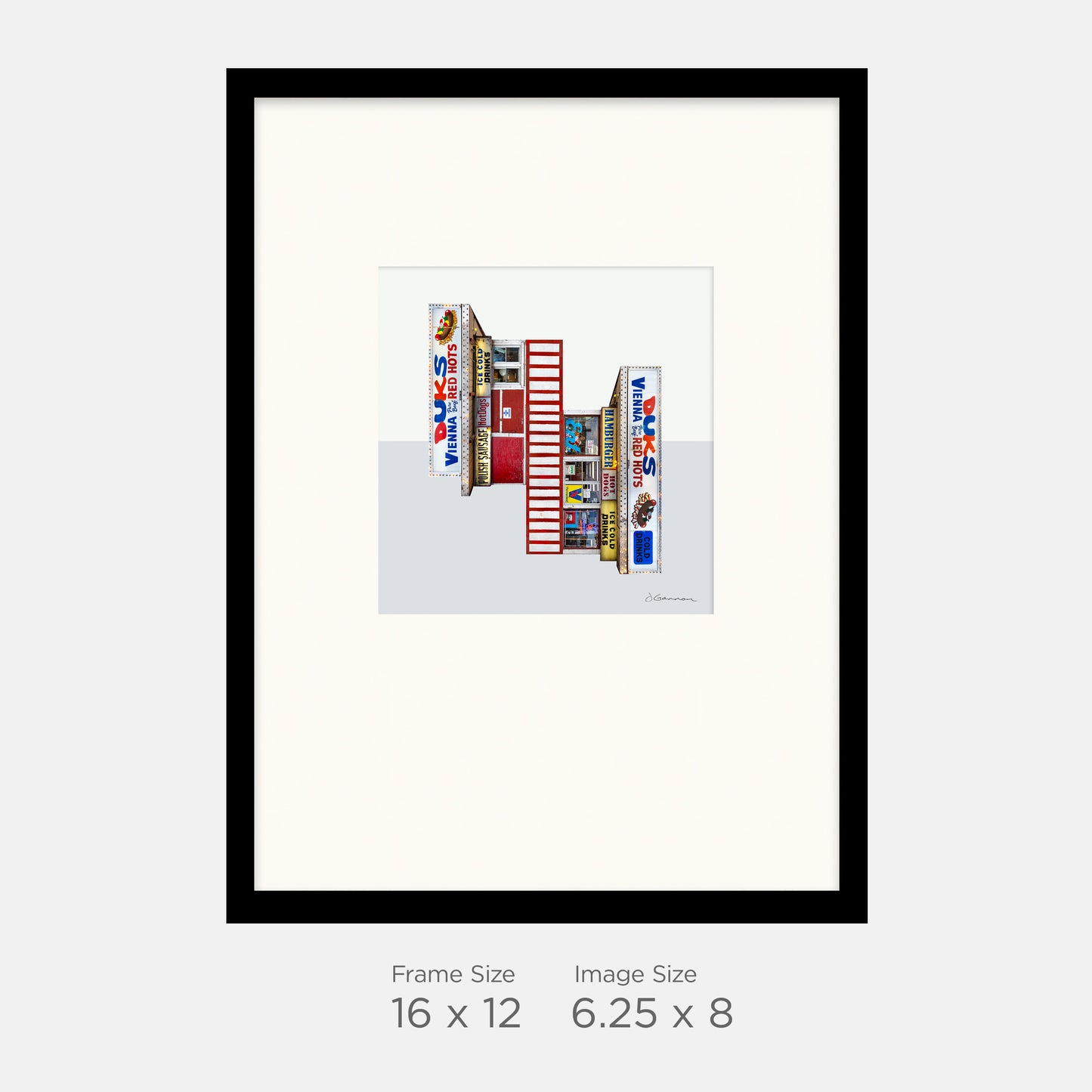 Chicago, IL - Duks Red Hots - 16x12