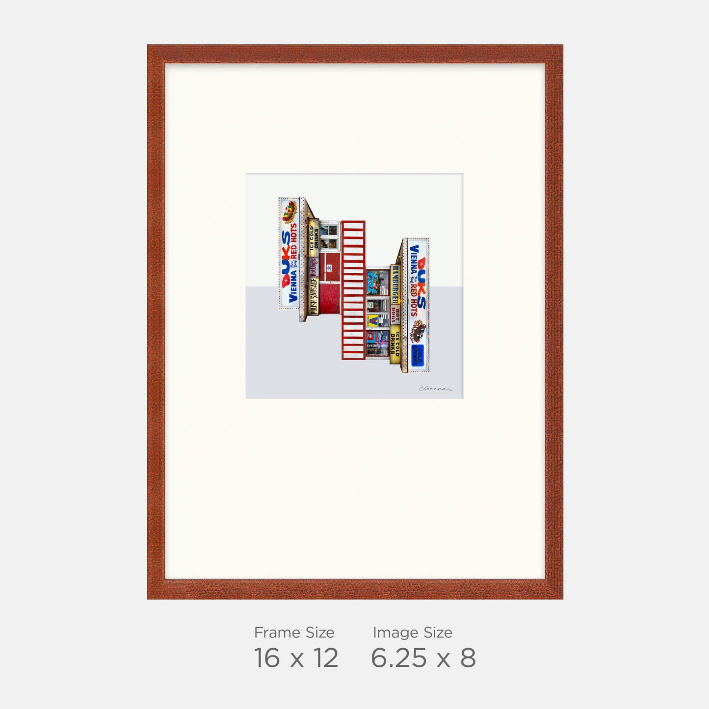 Chicago, IL - Duks Red Hots - 16x12