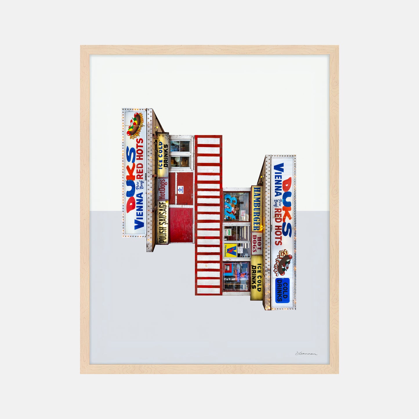 Chicago, IL - Duks Red Hots - 36x28