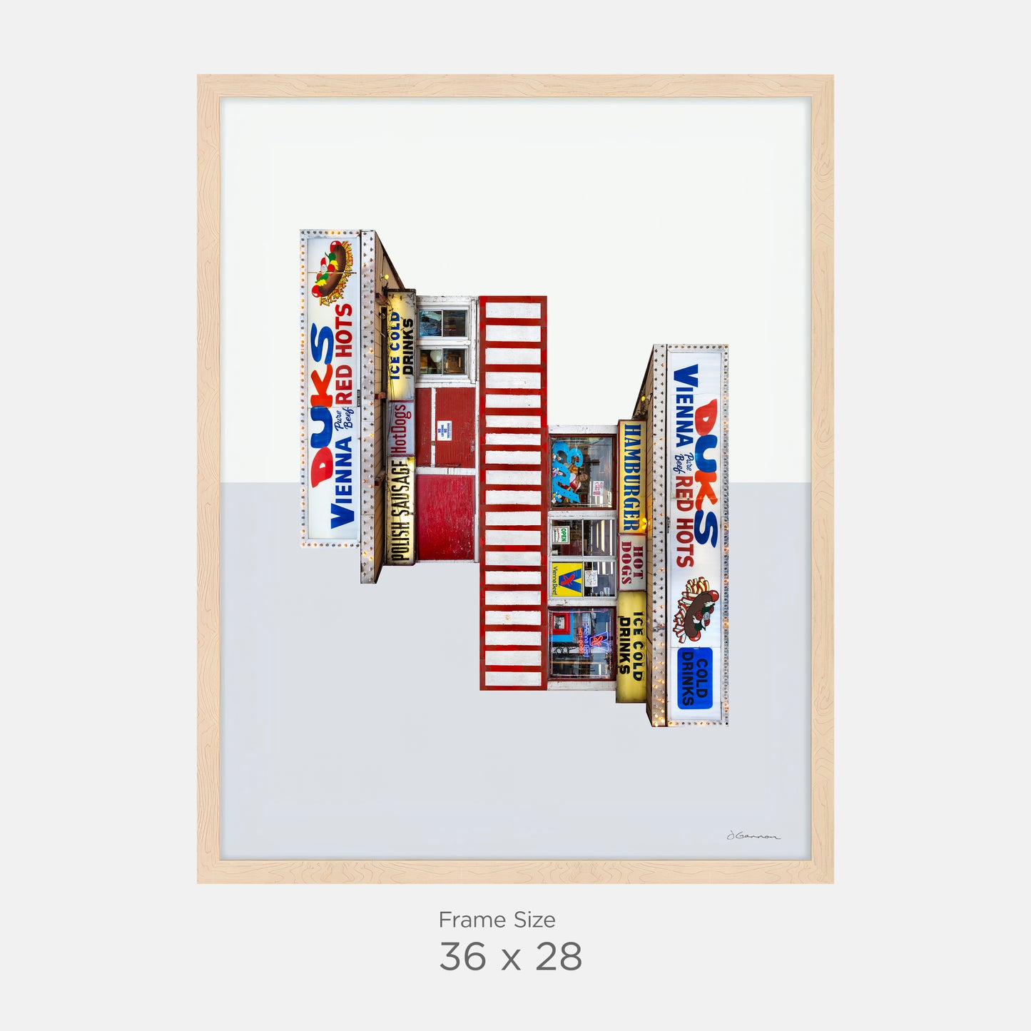 Chicago, IL - Duks Red Hots - 36x28