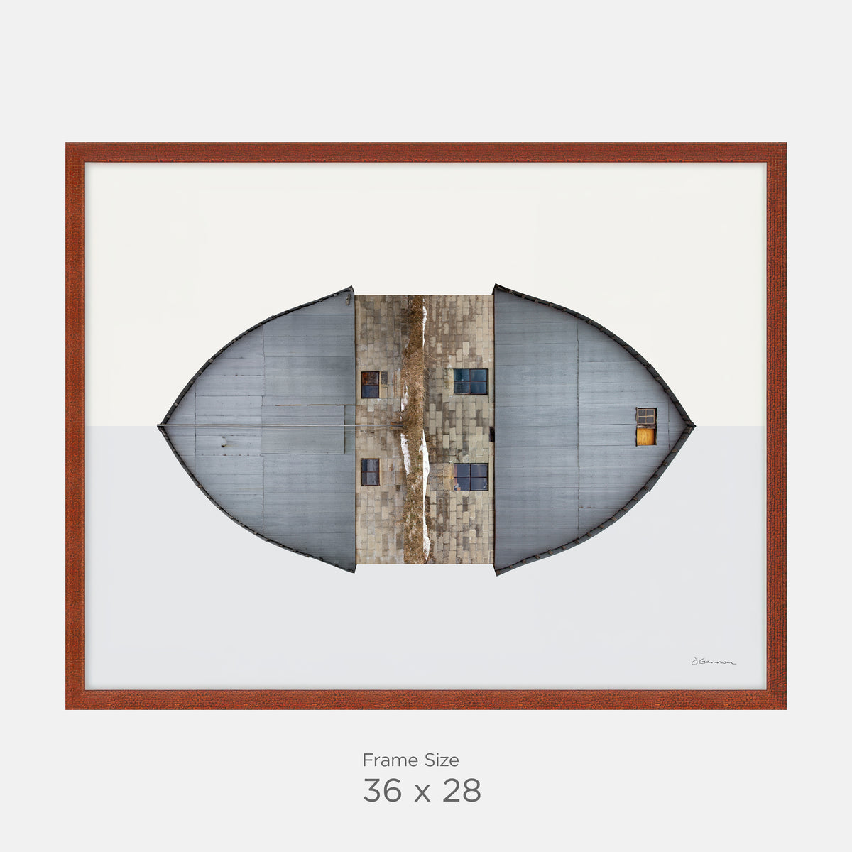 Alden, Michigan - Gothic Arch Barn West and East Sides - 28x36