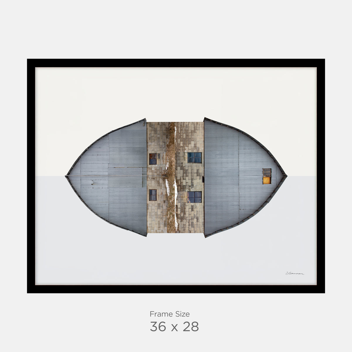 Alden, Michigan - Gothic Arch Barn West and East Sides - 28x36