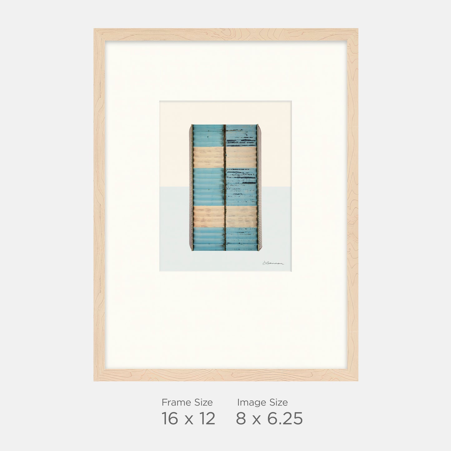 Boswell, IN - Large Barn in Stripes 01 - 16x12