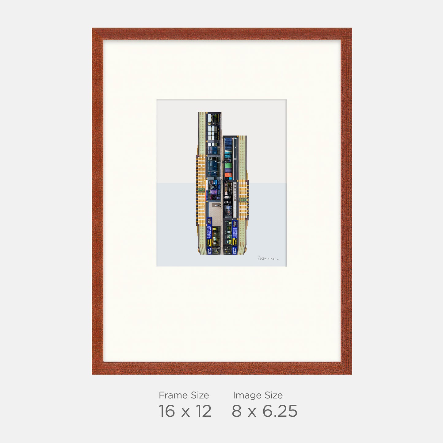 Chicago, IL - Belmont and Central Art Deco - 16x12