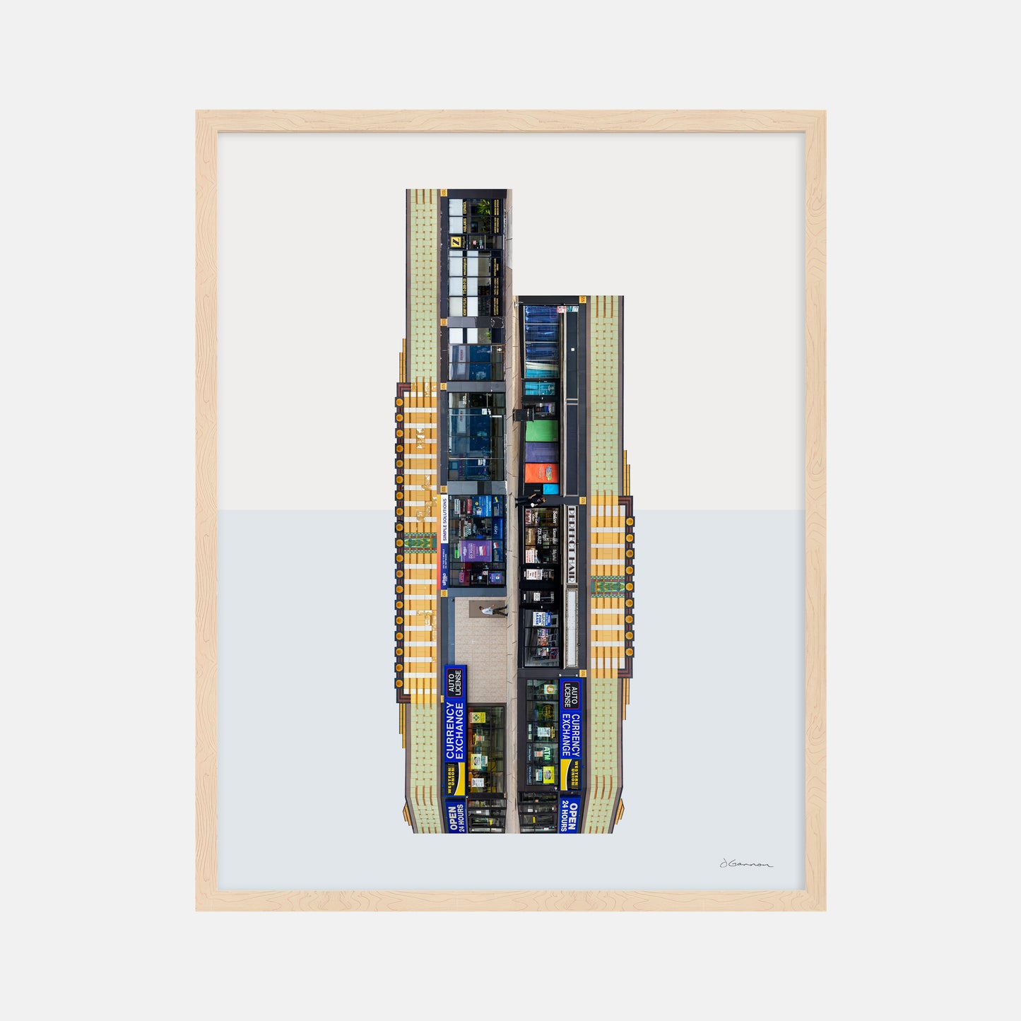 Chicago, IL - Belmont and Central Art Deco - 36x28