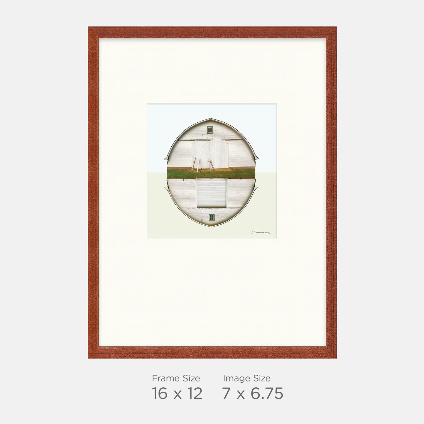 Dyer, Indiana - Low Gothic Arch Barn - 16x12