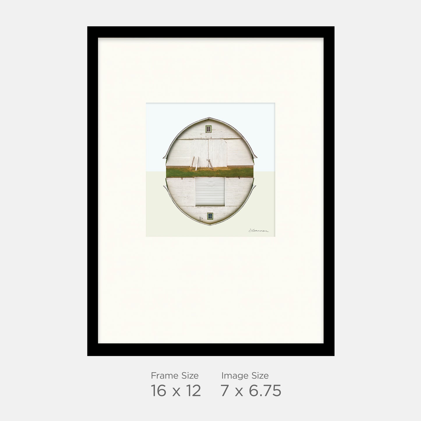 Dyer, Indiana - Low Gothic Arch Barn - 16x12