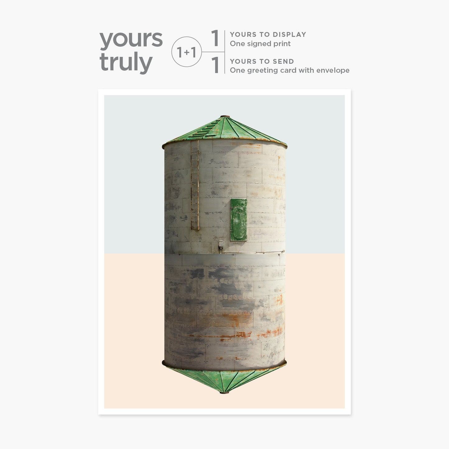 Artcard + Print - Ashmore Illinois Grain Bin