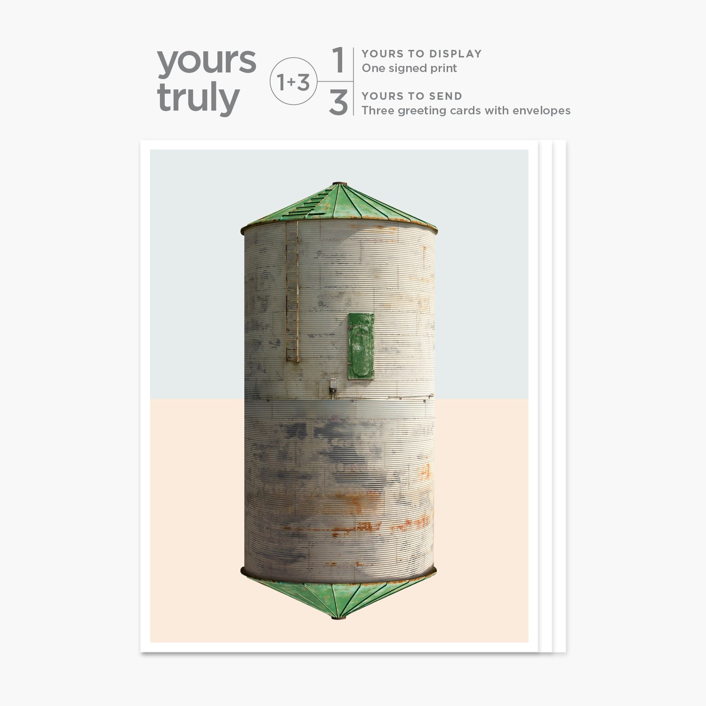 Artcard + Print - Ashmore Illinois Grain Bin