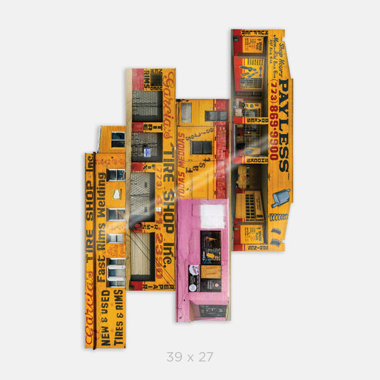 Car Shops of Chicago - In Acrylic Glass